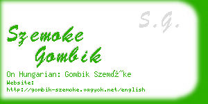 szemoke gombik business card